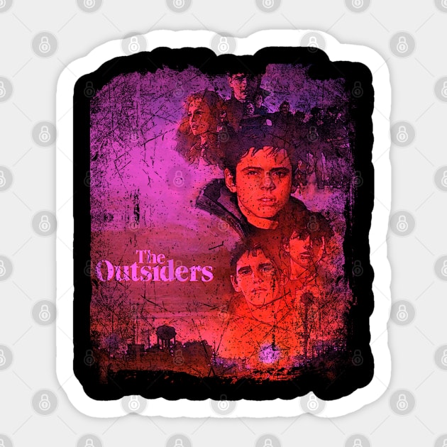 Ponyboys Diary Commemorate the Coming-of-Age Themes and Identity Struggles of Outsiders Sticker by Amir Dorsman Tribal